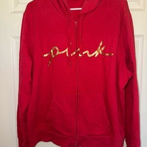 PINK Victoria's Secret Red Hoodie Size XXL